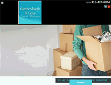 Tablet Screenshot of gardnermovers.com